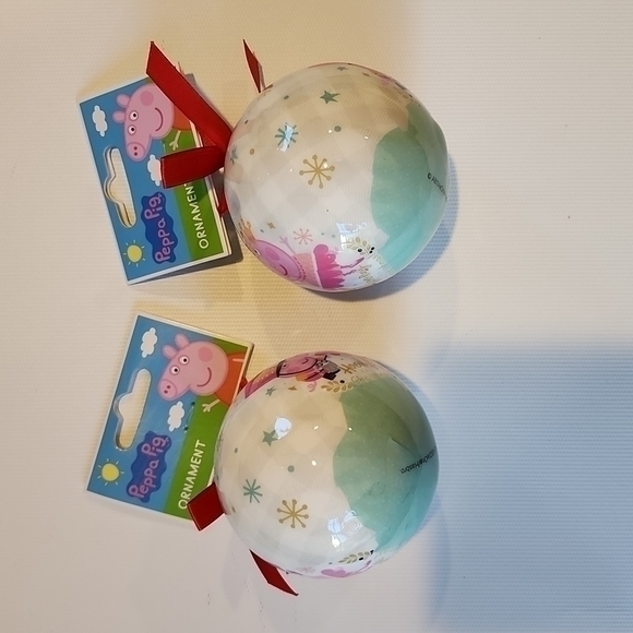 NWT Peppa Pig Christmas‎ Ornament Set of Two - Picture 9 of 11